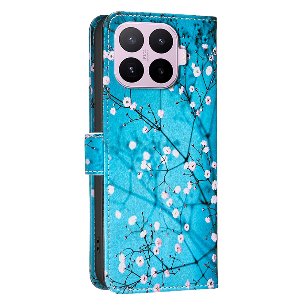 Print knížkové pouzdro na mobil Xiaomi 17T Pro - květy na stromě