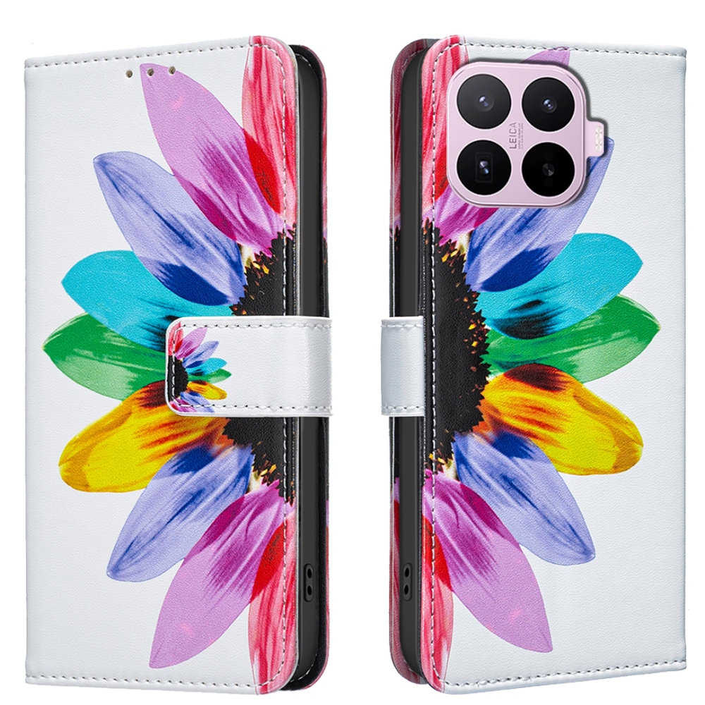 Print knížkové pouzdro na mobil Xiaomi 17T Pro - okvětní lístky
