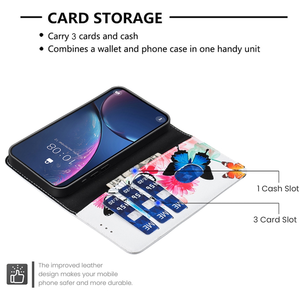 Print knížkové pouzdro na mobil Xiaomi Redmi 17 4G/5G - barevní motýli