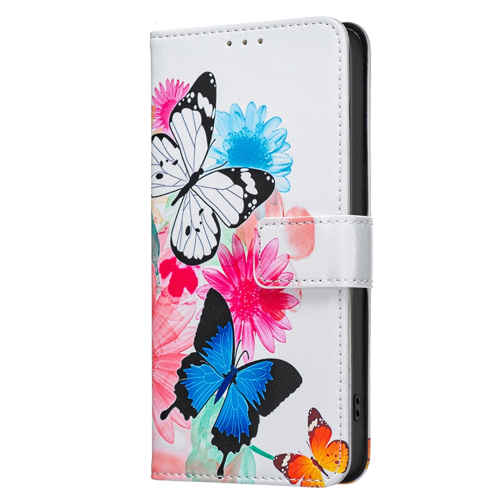 Print knížkové pouzdro na mobil Xiaomi Redmi 17 4G/5G - barevní motýli