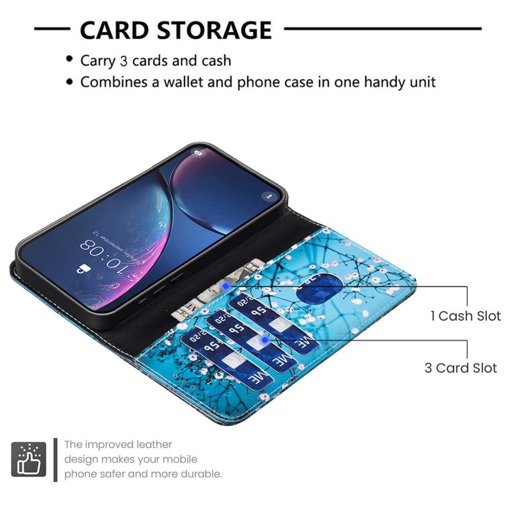 Print knížkové pouzdro na mobil Xiaomi Redmi 17 4G/5G - květy na stromě