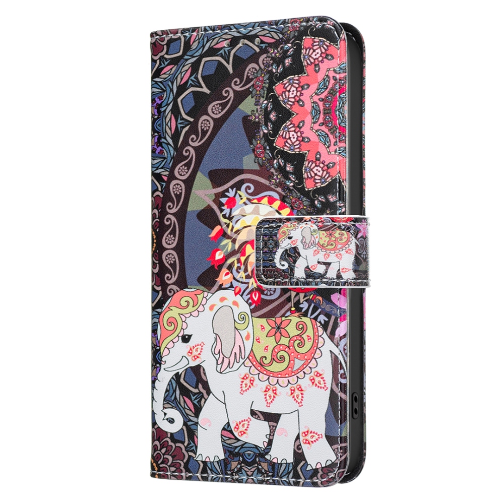 Print knížkové pouzdro na mobil Xiaomi Redmi 17 4G/5G - slon