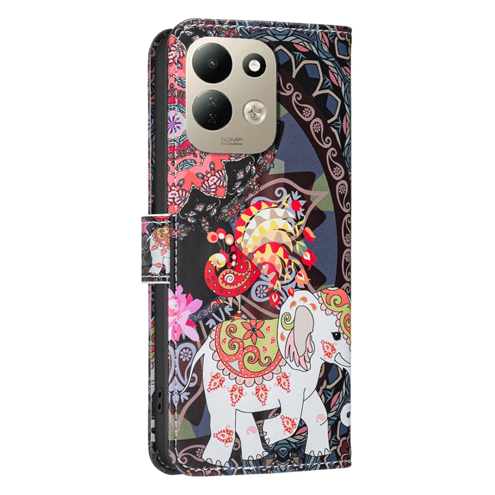 Print knížkové pouzdro na mobil Xiaomi Redmi 17 4G/5G - slon