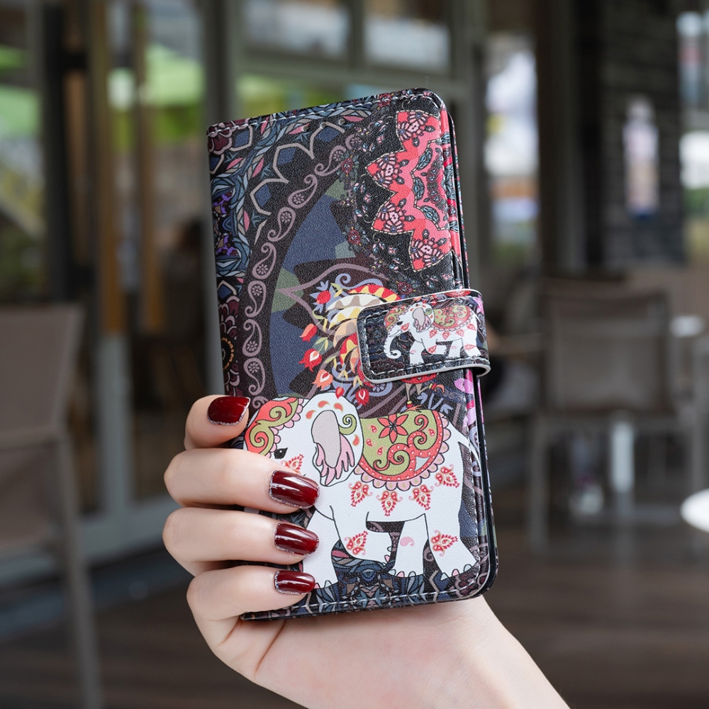 Print knížkové pouzdro na mobil Xiaomi Redmi 17 4G/5G - slon