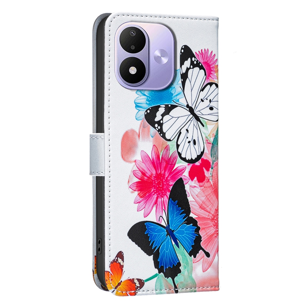 Print knížkové pouzdro na mobil Xiaomi Redmi Note 17 4G/5G - barevní motýli