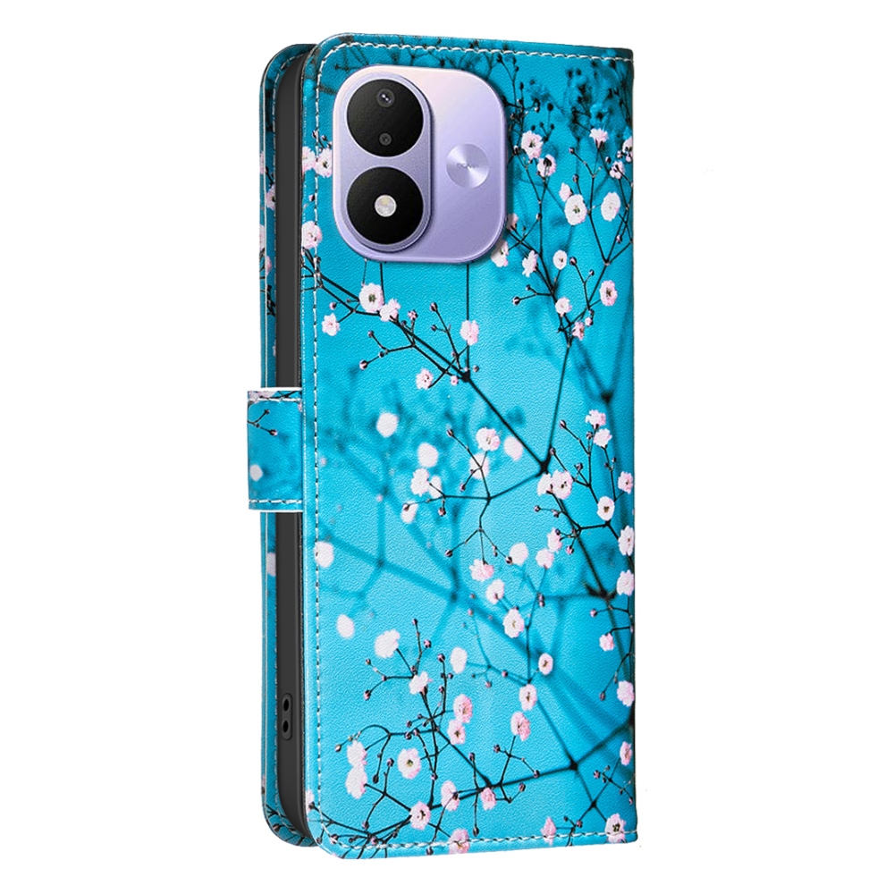 Print knížkové pouzdro na mobil Xiaomi Redmi Note 17 4G/5G - květy na stromě