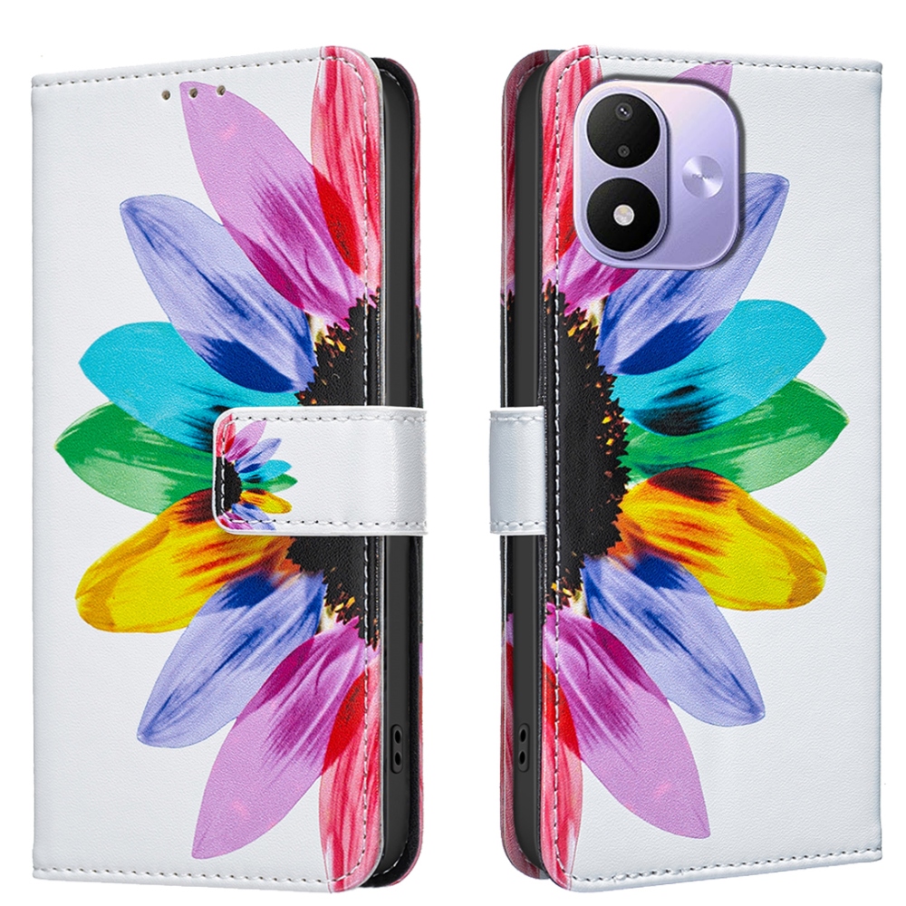 Print knížkové pouzdro na mobil Xiaomi Redmi Note 17 4G/5G - okvětní lístky