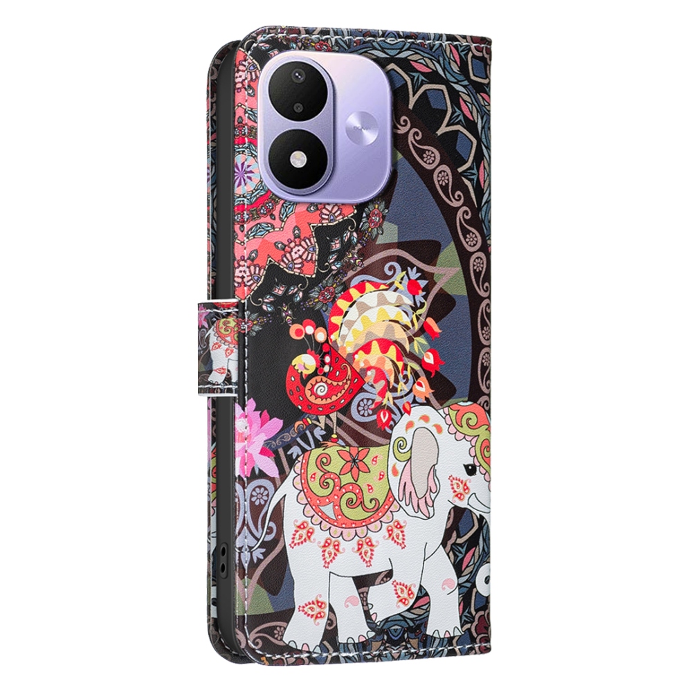 Print knížkové pouzdro na mobil Xiaomi Redmi Note 17 4G/5G - slon