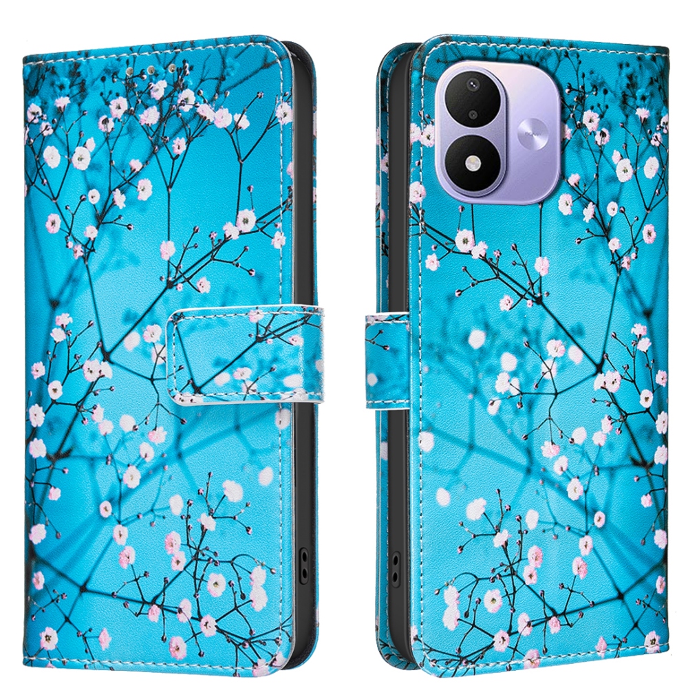 Print knížkové pouzdro na mobil Xiaomi Redmi Note 17 Pro 5G - květy na stromě