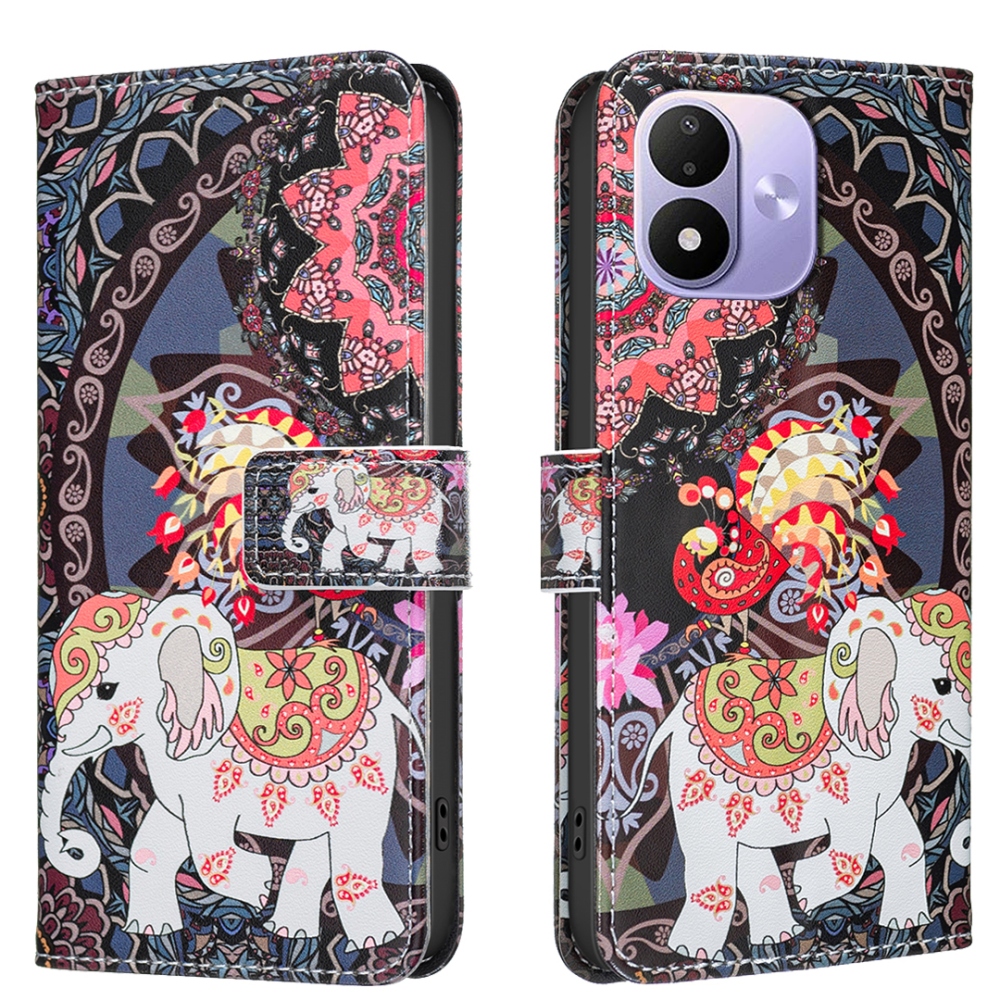 Print knížkové pouzdro na mobil Xiaomi Redmi Note 17 Pro 5G - slon