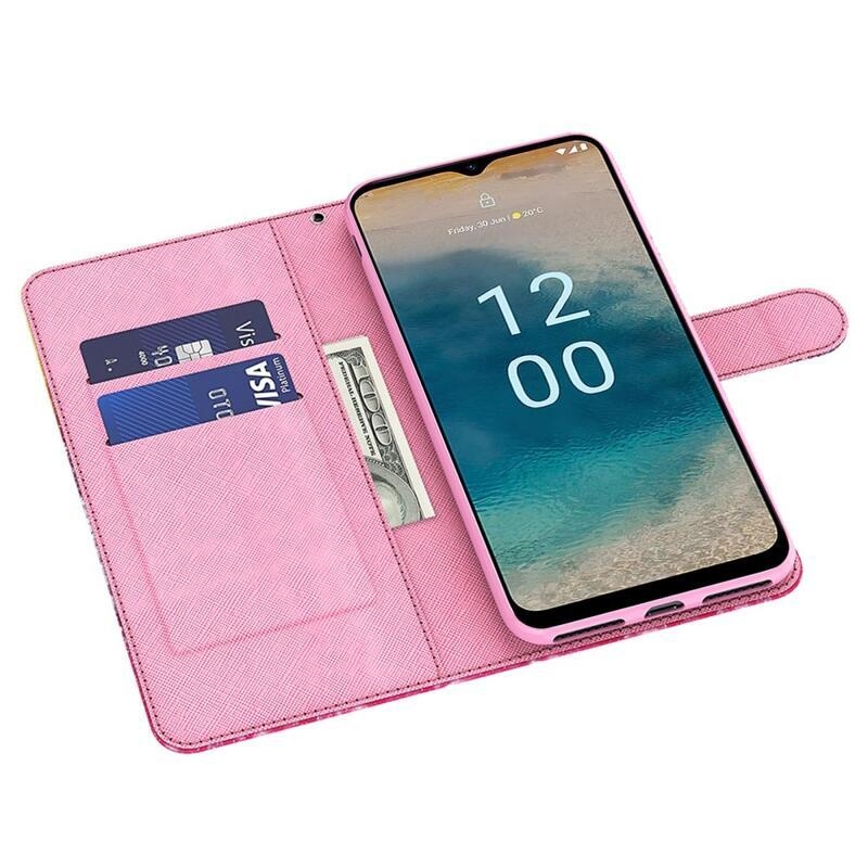 Print knížkové pouzdro na Nokia G22 - kašmírový vzor