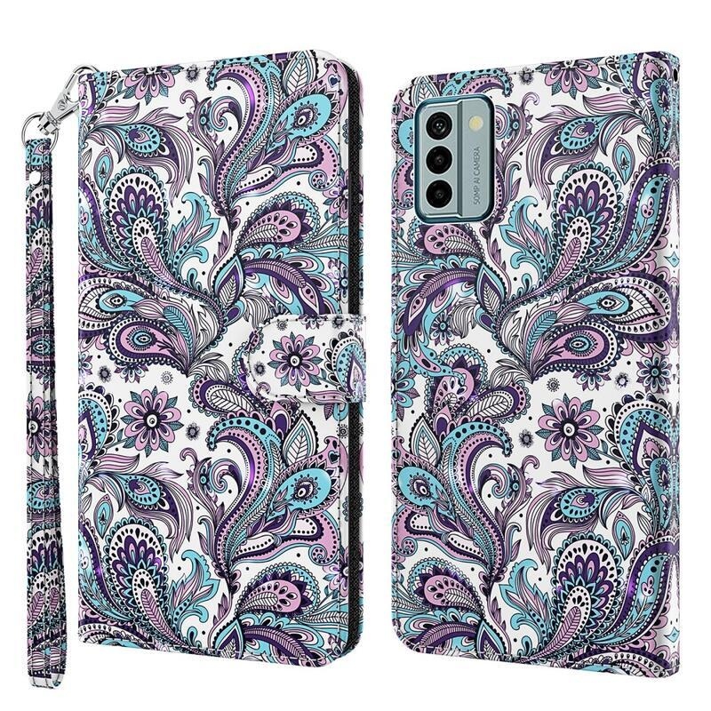 Print knížkové pouzdro na Nokia G22 - kašmírový vzor