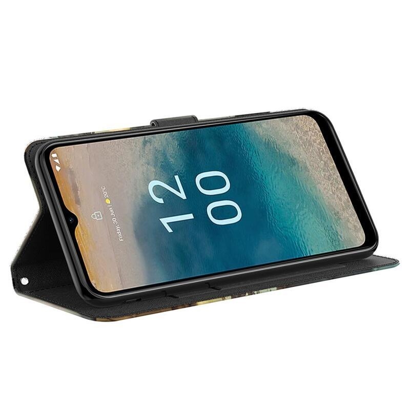 Print knížkové pouzdro na Nokia G22 - kotě a odraz tygra