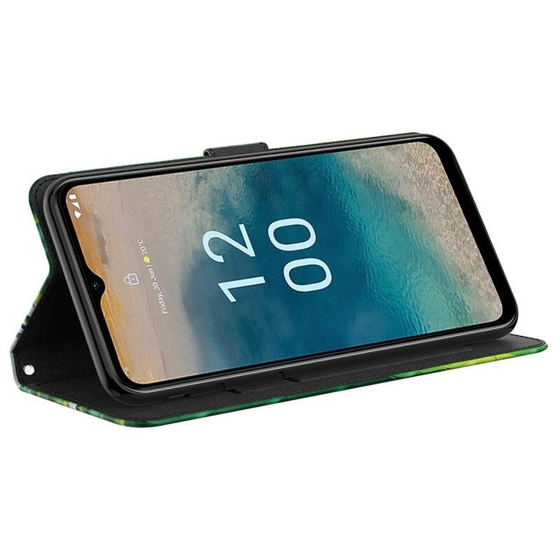 Print knížkové pouzdro na Nokia G22 - panda na bambusu