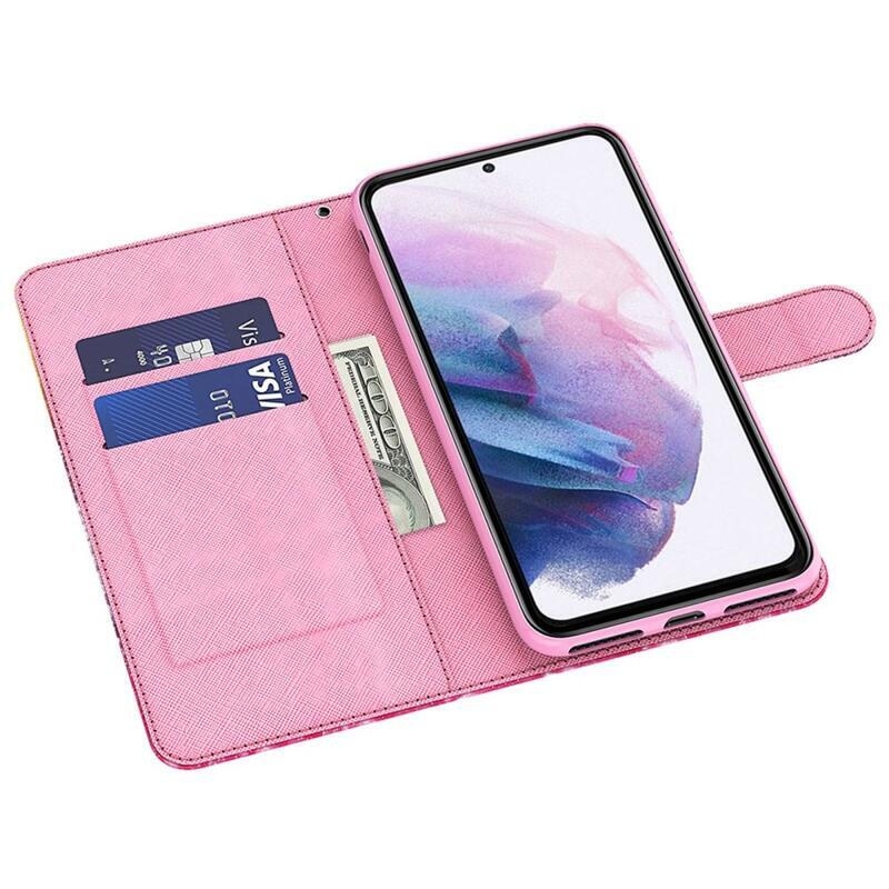 Print knížkové pouzdro na Samsung Galaxy A54 5G - kašmírový vzor
