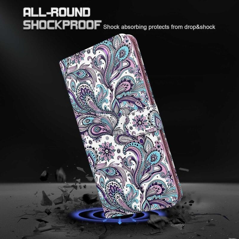 Print knížkové pouzdro na Samsung Galaxy A54 5G - kašmírový vzor