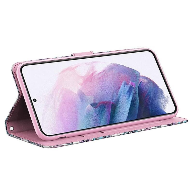 Print knížkové pouzdro na Samsung Galaxy A54 5G - kašmírový vzor