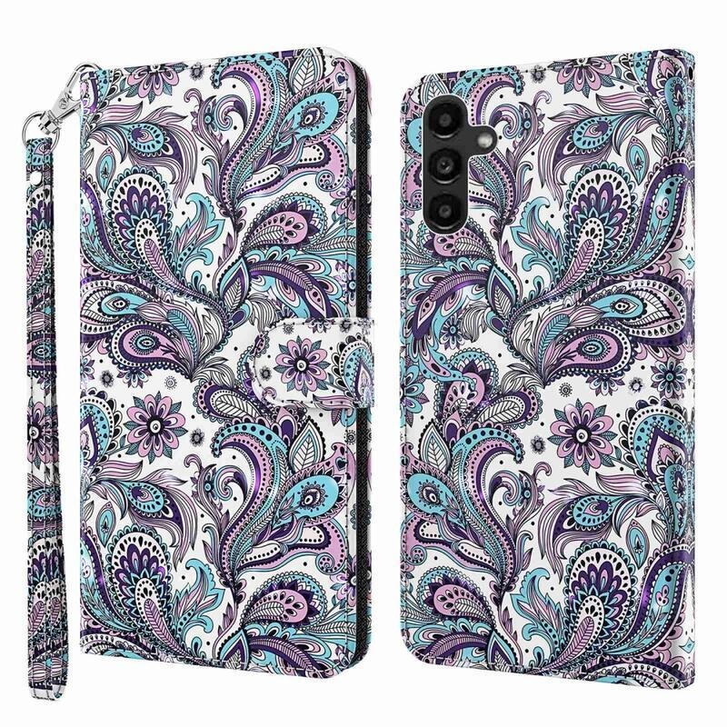 Print knížkové pouzdro na Samsung Galaxy A54 5G - kašmírový vzor