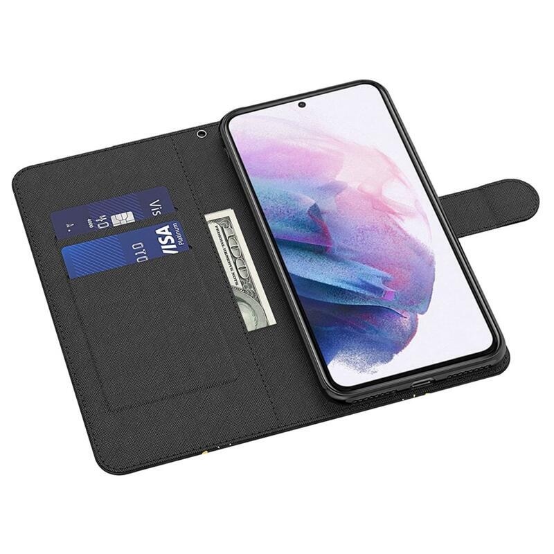 Print knížkové pouzdro na Samsung Galaxy A54 5G - kočka a odraz tygra