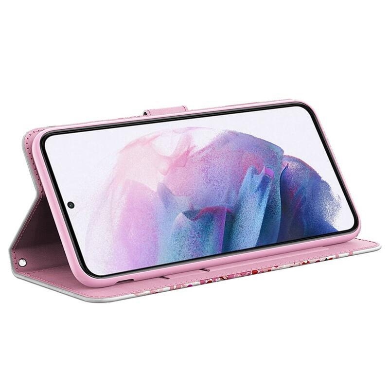 Print knížkové pouzdro na Samsung Galaxy A54 5G - rozkvetlý strom