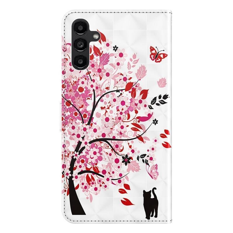 Print knížkové pouzdro na Samsung Galaxy A54 5G - rozkvetlý strom