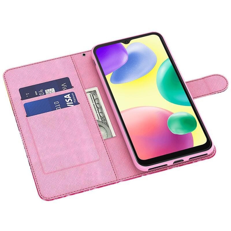 Print knížkové pouzdro na Xiaomi Redmi 10A - modří motýli