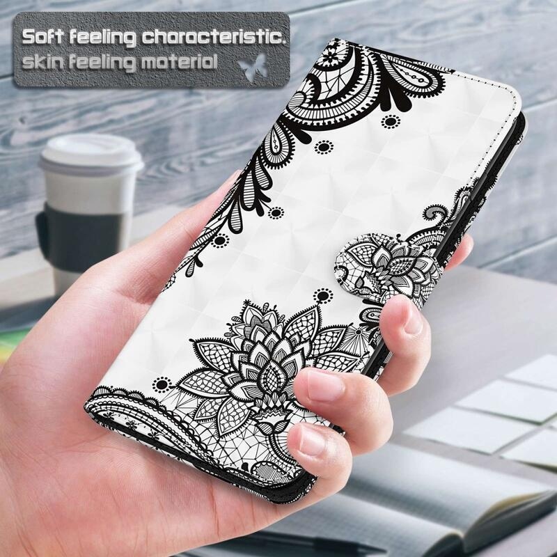 Print knížkové pouzdro na Xiaomi Redmi Note 12 4G - krajkový květ