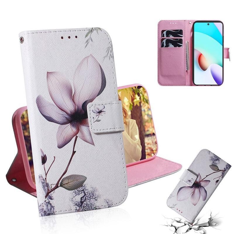 Print peněženkové pouzdro na mobil Xiaomi Redmi 10/Redmi 10 (2022) - květ