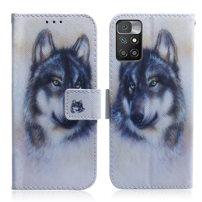 Print peněženkové pouzdro na mobil Xiaomi Redmi 10/Redmi 10 (2022) - vlk