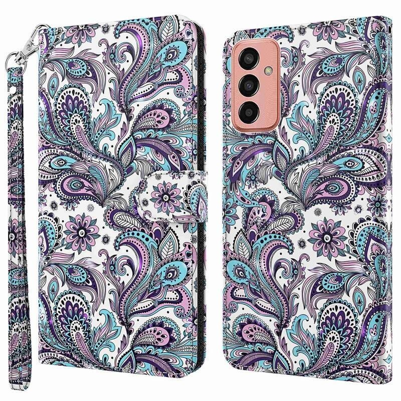 Print peněženkové pouzdro na Samsung Galaxy M13 - kašmírový vzor