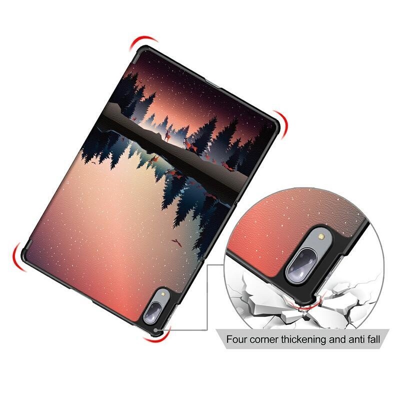 Print polohovatelné pouzdro na Lenovo Tab P11 Pro - les