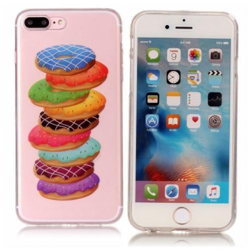 Printy gelový obal na iPhone 8 Plus a 7 Plus - donutky