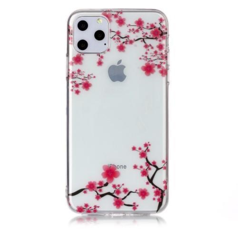 Printy gelový obal na mobil Apple iPhone 11 Pro Max 6.5 (2019) - růžové květiny