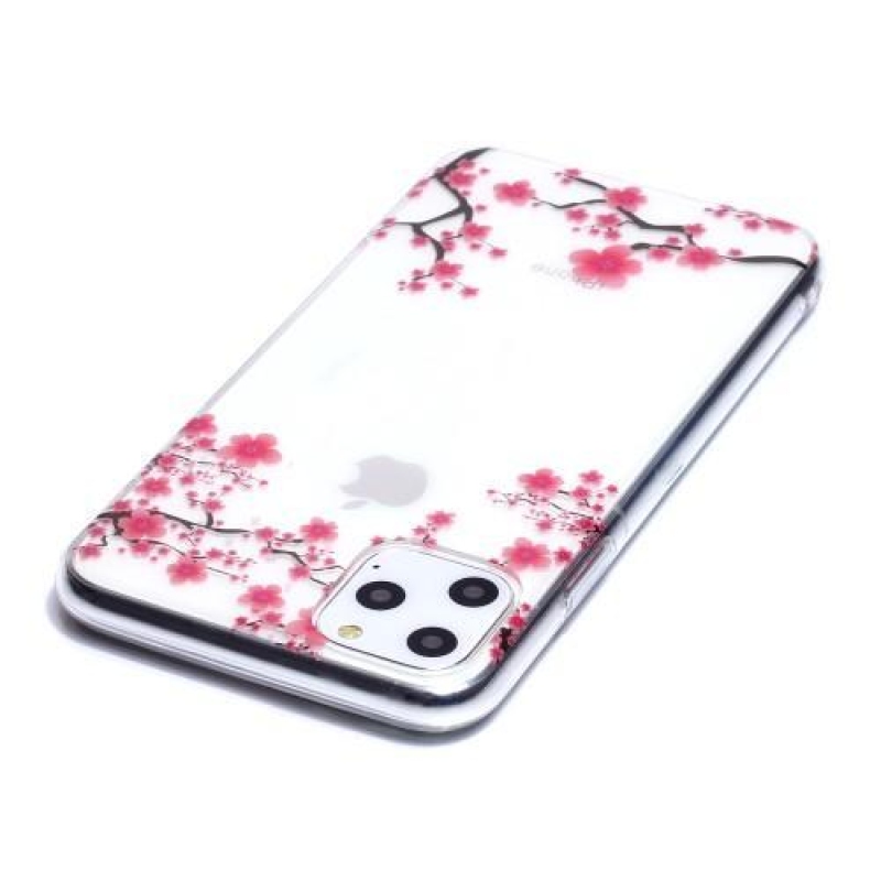 Printy gelový obal na mobil Apple iPhone 11 Pro Max 6.5 (2019) - růžové květiny