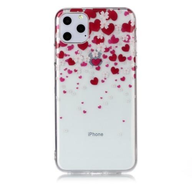 Printy gelový obal na mobil Apple iPhone 11 Pro Max 6.5 (2019) - srdíčka
