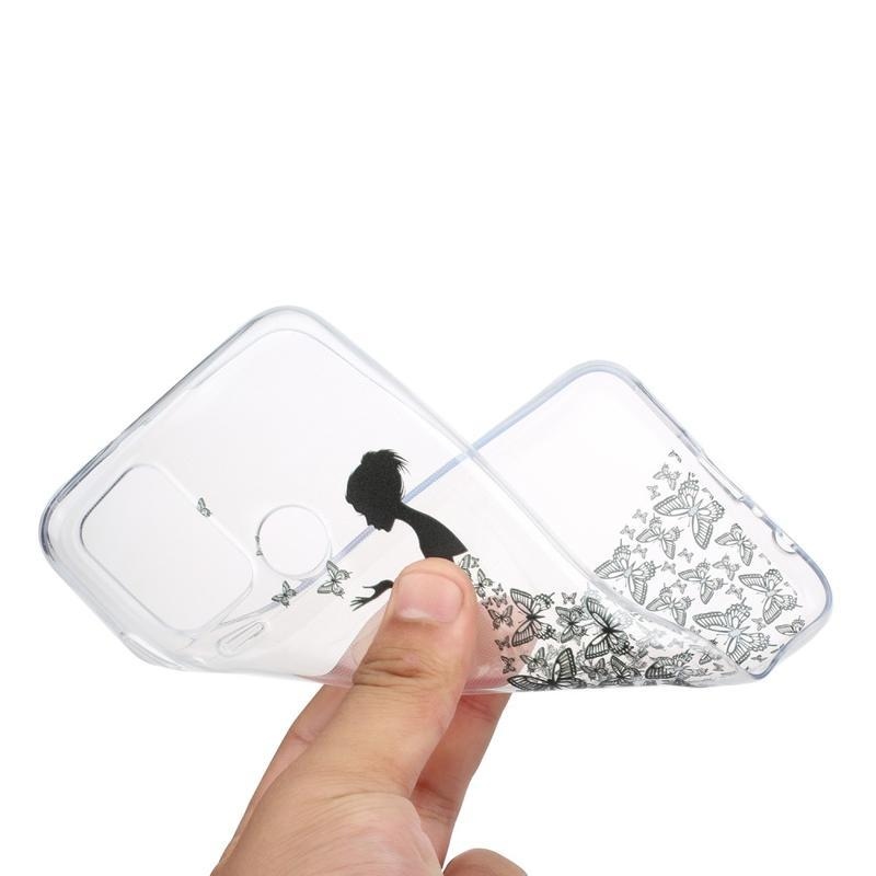 Printy gelový obal na mobil Honor 9A - dívka a motýli