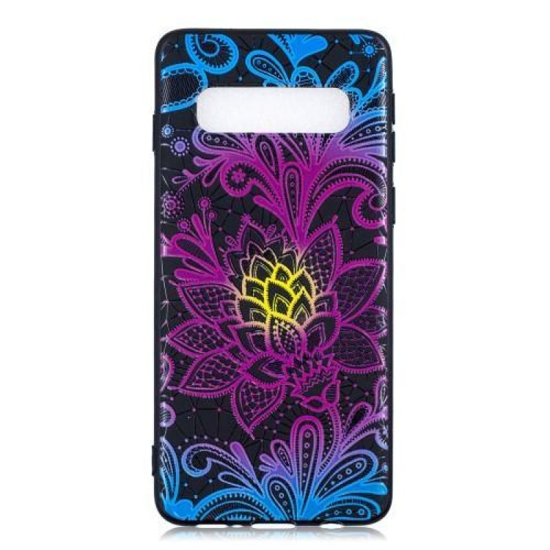 Printy gelový obal na mobil Samsung Galaxy S10 - krajková květina