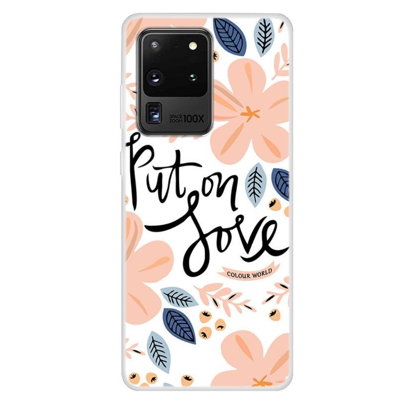 Printy gelový obal na mobil Samsung Galaxy S20 Ultra - motiv květin