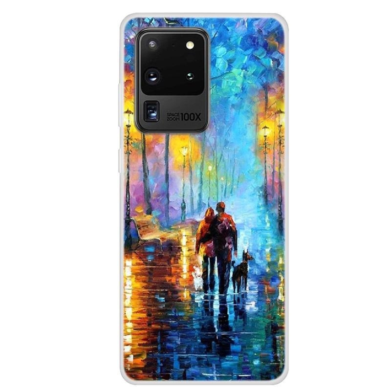 Printy gelový obal na mobil Samsung Galaxy S20 Ultra - zamilovaný pár se psem