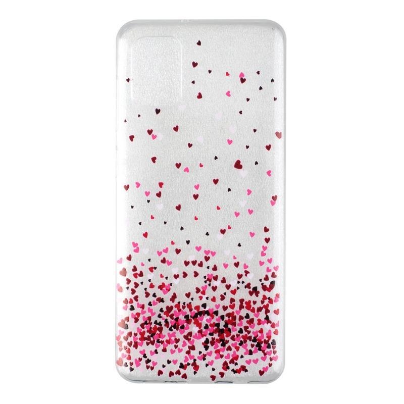 Printy gelový obal pro mobil Samsung Galaxy A31 - barevná srdíčka