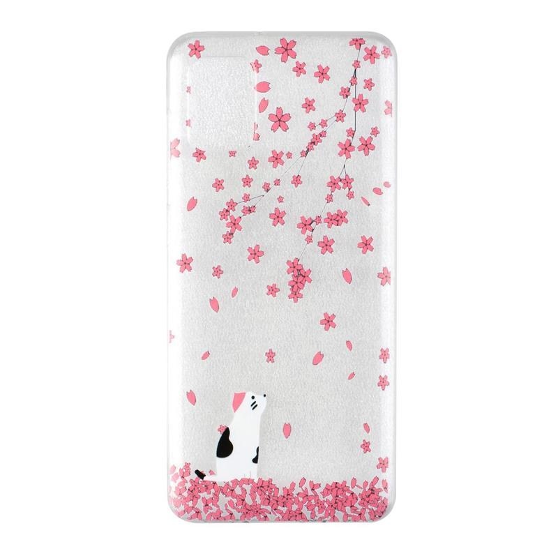 Printy gelový obal pro mobil Samsung Galaxy A31 - padající květy