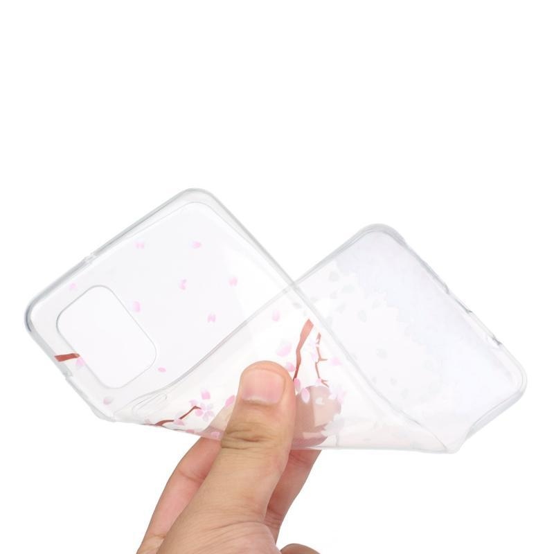 Printy gelový obal pro mobil Samsung Galaxy A31 - padající okvětní lístky