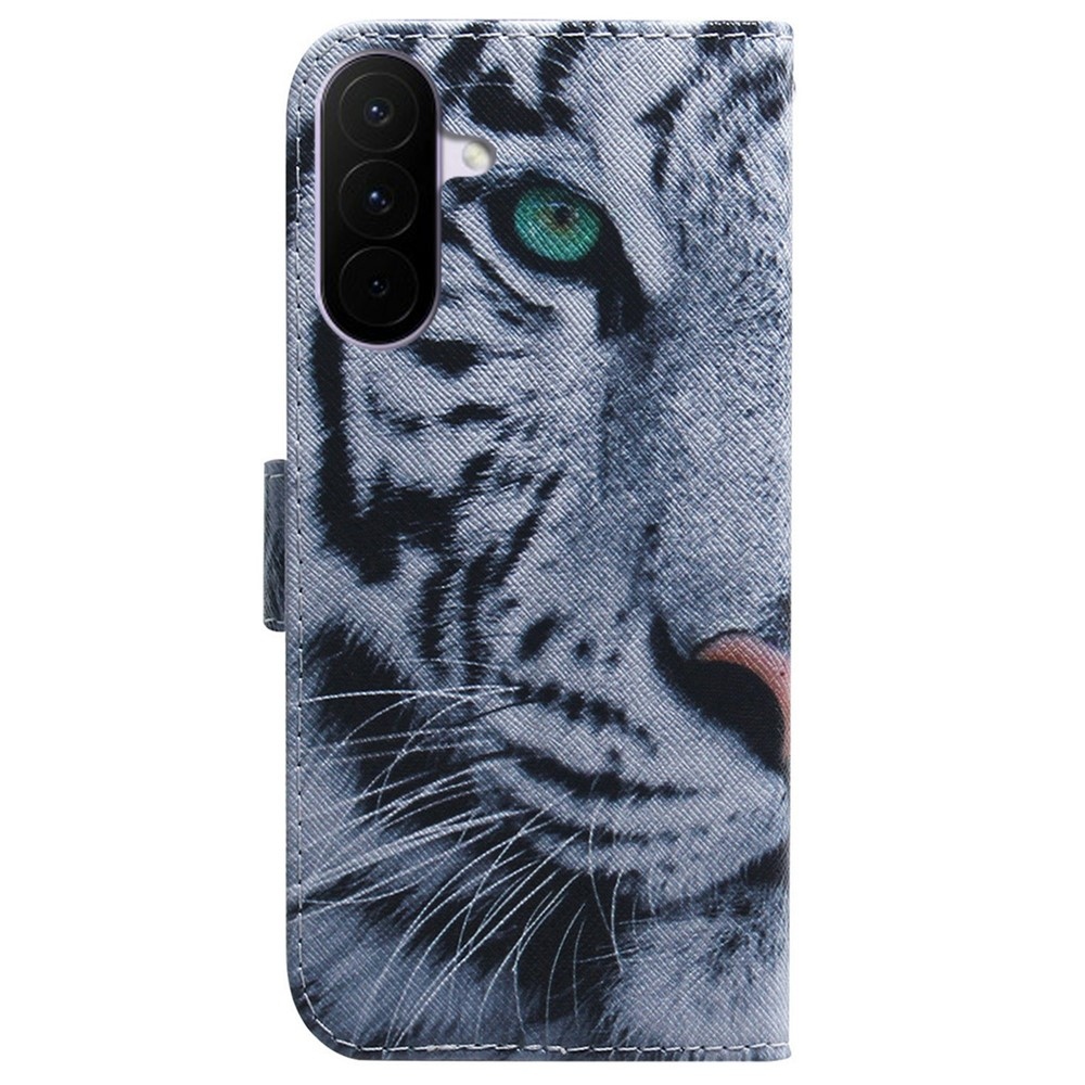 Printy knížkové pouzdro na Samsung Galaxy A27 - bílý tygr