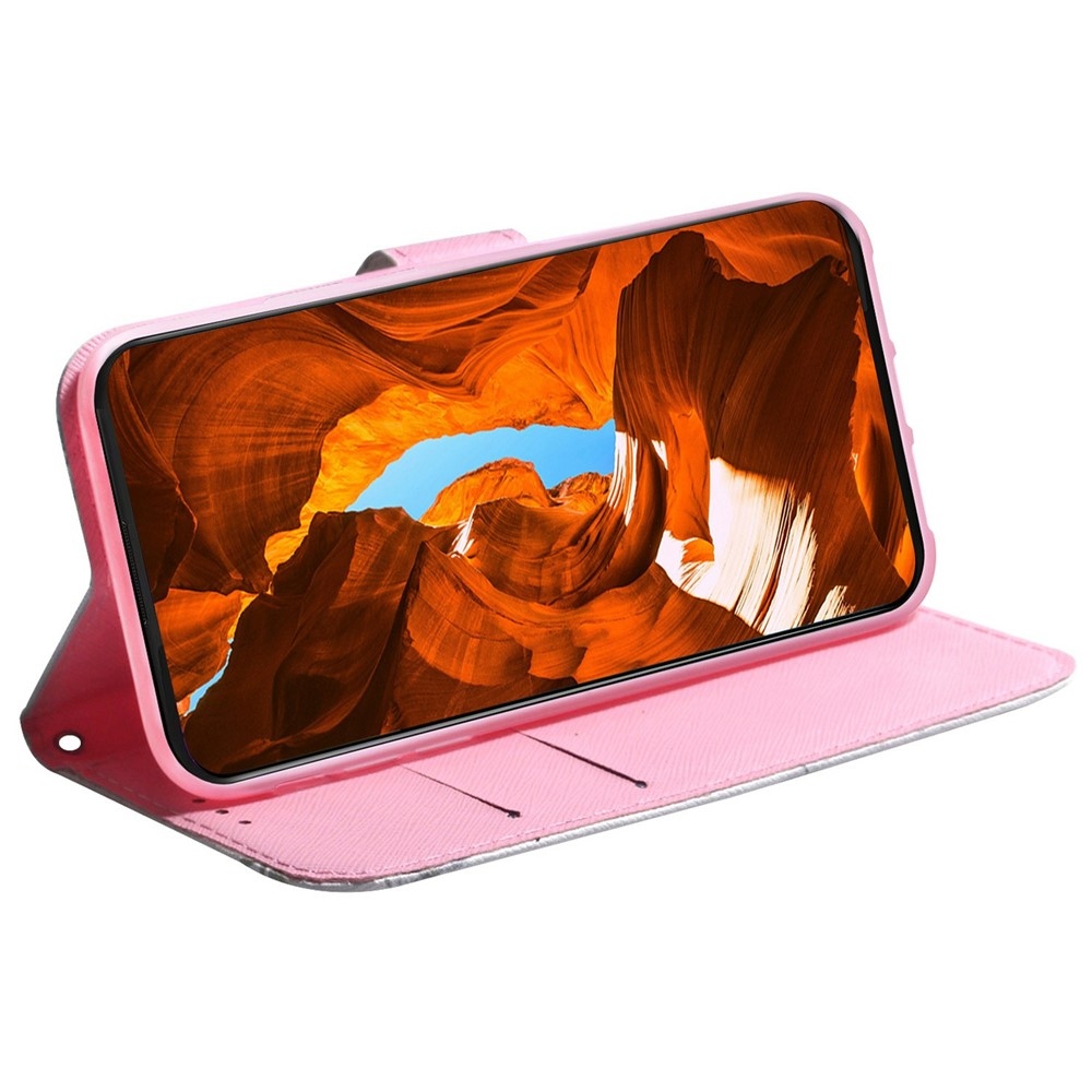 Printy knížkové pouzdro na Samsung Galaxy A27 - růžový květ