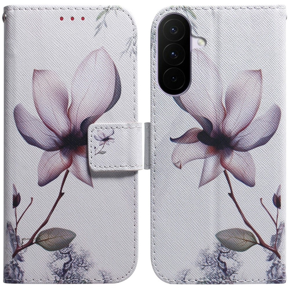 Printy knížkové pouzdro na Samsung Galaxy A27 - růžový květ