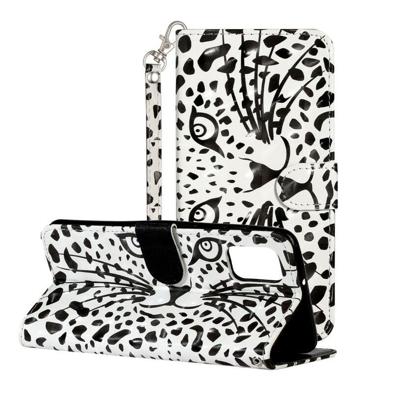 Printy peněženkové pouzdro na mobil Samsung Galaxy A02s (164.2x75.9x9.1mm) - leopard