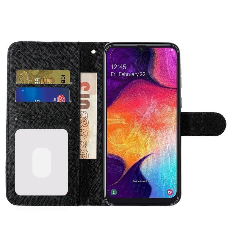 Printy peněženkové pouzdro na mobil Samsung Galaxy A02s (164.2x75.9x9.1mm) - leopard
