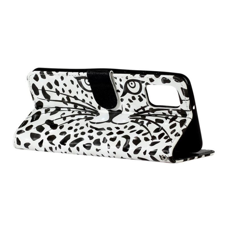 Printy peněženkové pouzdro na mobil Samsung Galaxy A02s (164.2x75.9x9.1mm) - leopard