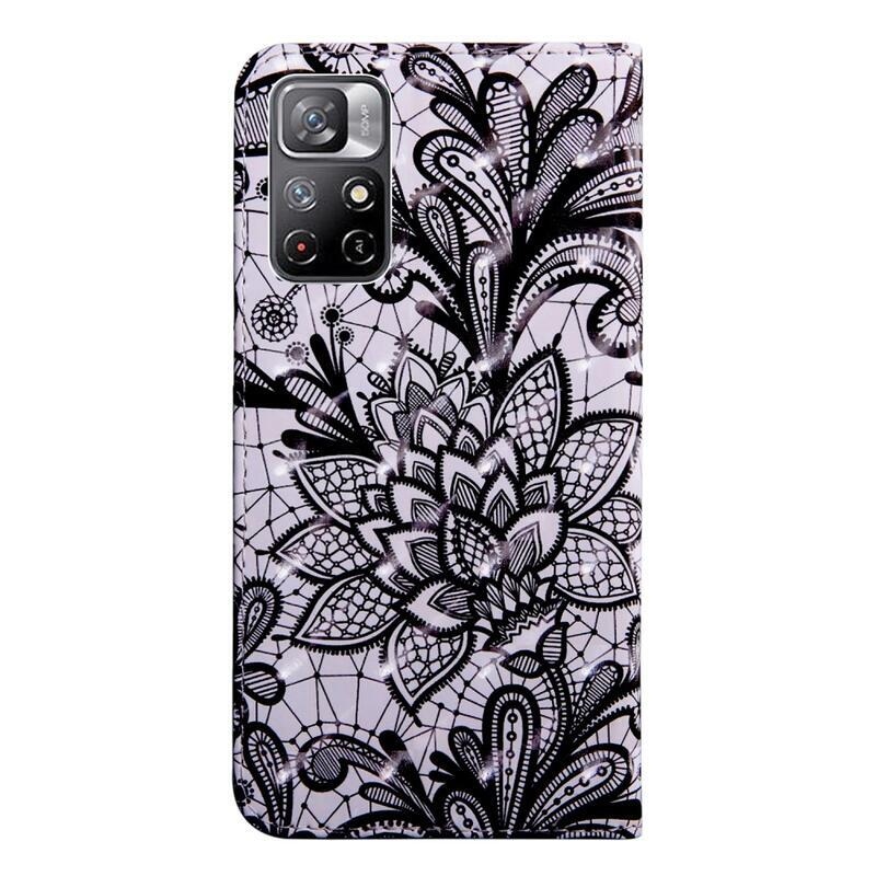 Printy peněženkové pouzdro na mobil Xiaomi Poco M4 Pro 5G/Redmi Note 11S 5G - krajková květiny