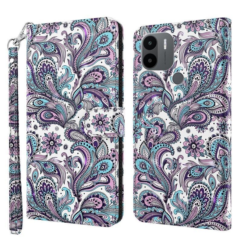 Printy peněženkové pouzdro na mobil Xiaomi Redmi A1+/A2+ - kašmírový vzor